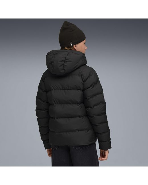 Chaqueta Acolchada Con Capucha Juvenil, Ropa, Negro PUMA de color Black