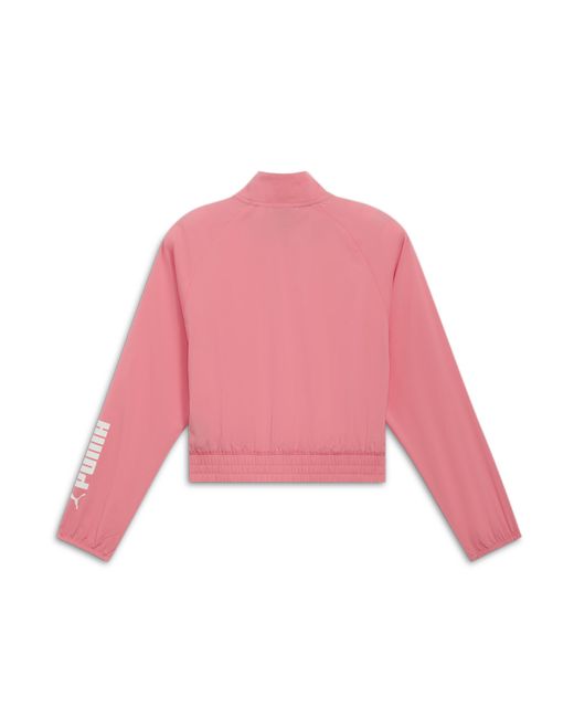 PUMA Pink Fit Woven Fashion Jacket