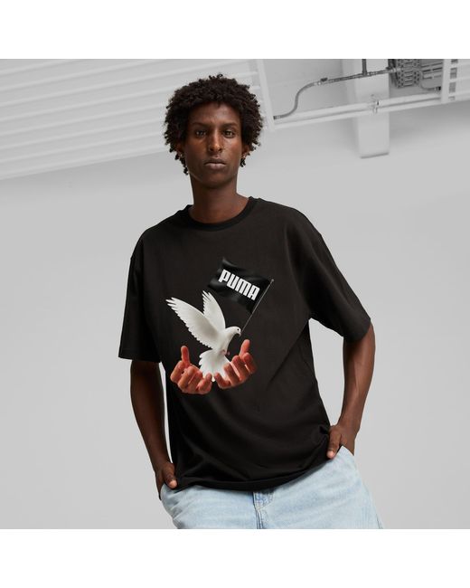 PUMA X Ma S Tiempo T Shirt in Black for Men Lyst UK