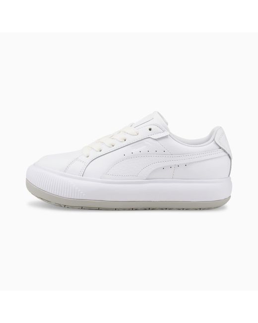 PUMA White Suede Mayu -Sneakers aus Rohleder Schuhe
