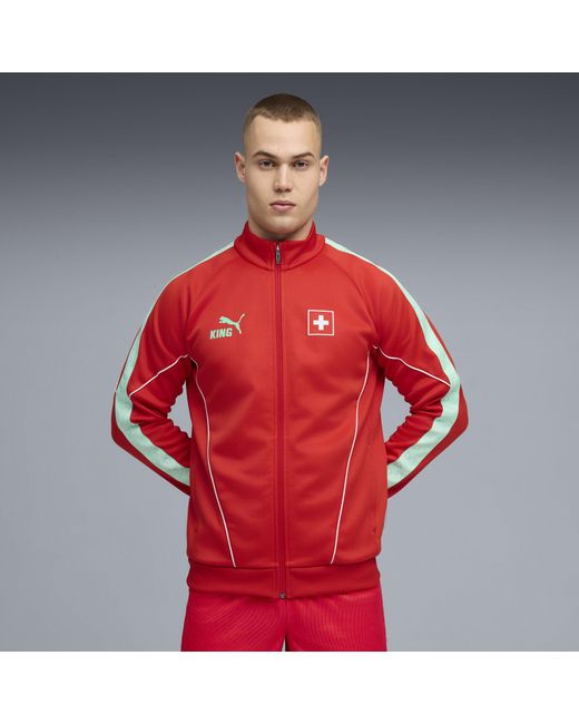 PUMA Red Switzerland King Anthem Jacket for men