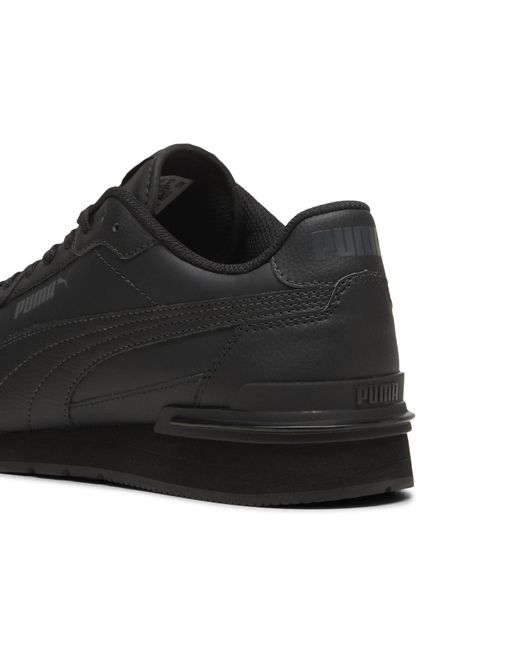 PUMA St Runner V4 Leather Unisex Sneakers in het Black