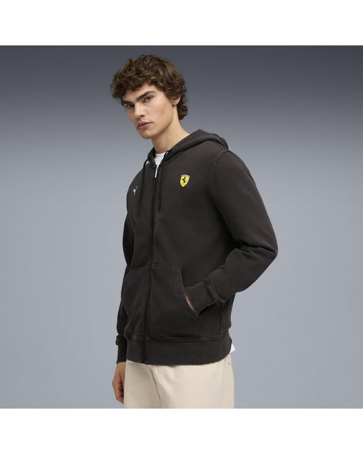 Chaqueta Deportiva Con Capucha Scuderia Ferrari Para Hombre, Motorsport, Negro PUMA de hombre de color Black