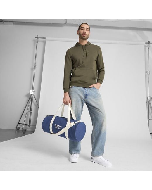 PUMA Blue Lorimer Canvas Duffel Bag