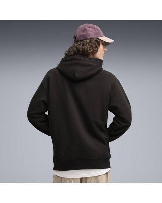 PUMA Black Wardrobe Essentials Relaxed Hoodie for men