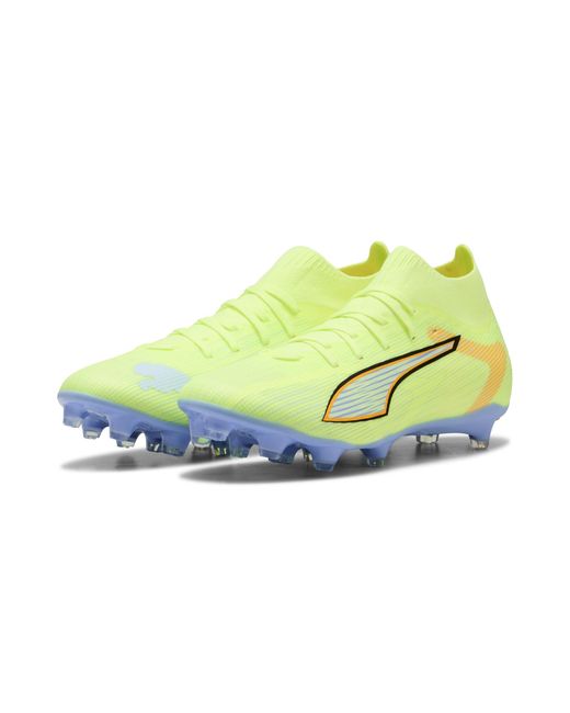 PUMA Yellow Ultra 6 Match+ Light Up Fg/Ag Football Boots