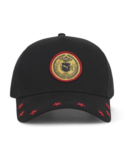 PUMA Black Nyc Crest Trucker Hat