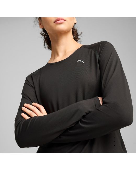 PUMA Run Cloudspun Hardlooptop Voor in het Black
