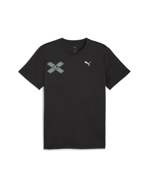 PUMA Run Digitokyo Graphic T-Shirt Herren, Kleidung in Black für Herren
