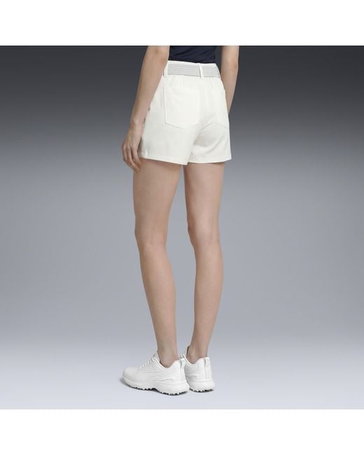 PUMA White Avant Golf 6" Shorts