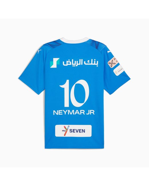 Réplica de La Camiseta de Fútbol Al Hilal Fútbol Masculino Home Neymar Jr Replica Jersey PUMA de hombre de color Blue