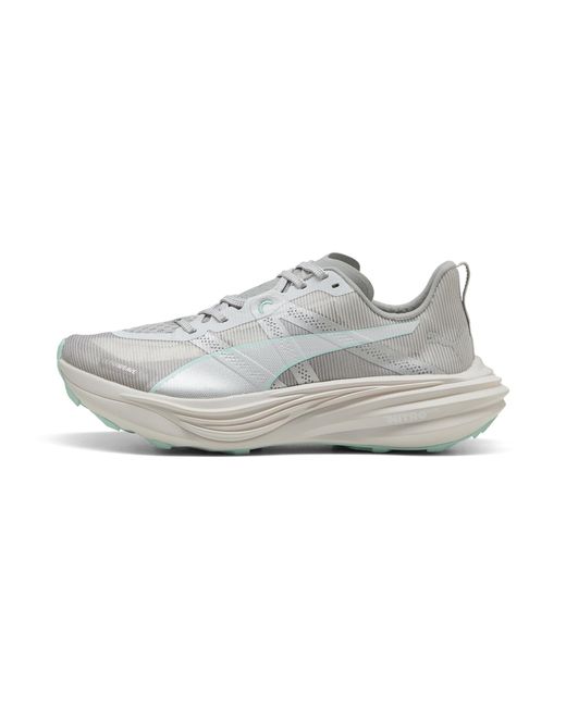PUMA Gray Seasons Deviate Nitroâ Elite Trail Running Shoes