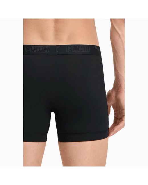PUMA Black Sport Microfiber Boxers (2-Pack) for men