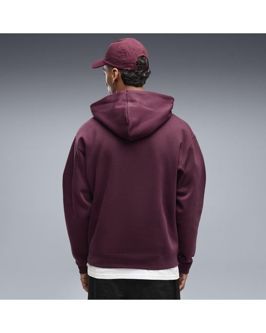PUMA Purple Select Essentials Hoodie for men