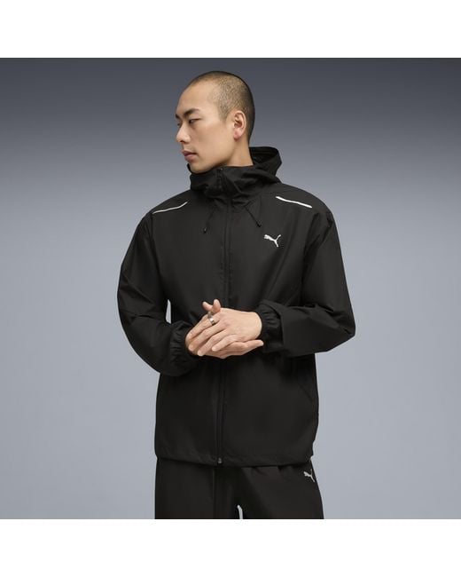 PUMA Black Tech Relaxed Track Jacket for men