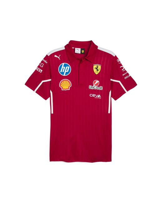 PUMA Red Scuderia Ferrari Hp 2025 Team Polo for men