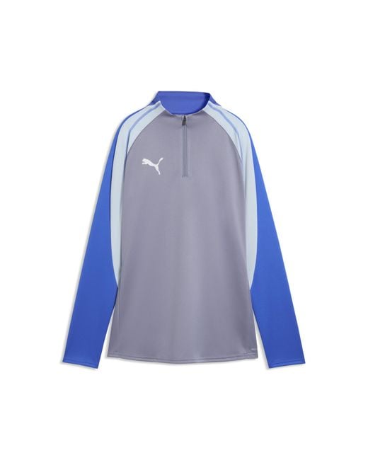 PUMA Blue Individualblaze Fußballtop Mit Viertellangem Reißverschluss Damen, Kleidung