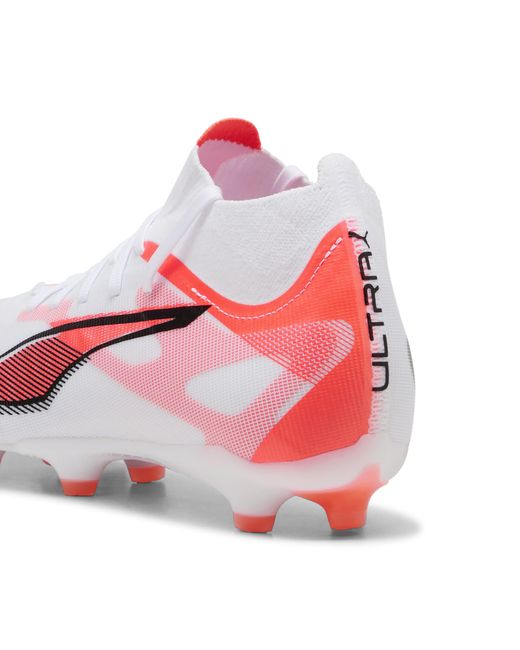 PUMA Ultra 5 Match+ Fg/Ag Voetbalschoenen Voor Zwart/Rood/Wit, Maat 35,5 in het Pink