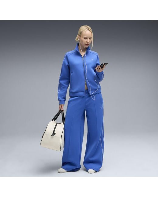PUMA Blue T7 Trainingsjacke Damen, Kleidung, Mountain