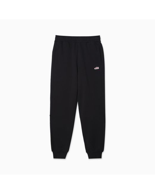 PUMA Black Wardrobe Essentials Suede Sweatpants for men
