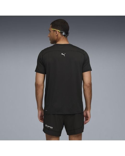 PUMA Run Club Graphic Mesh T-Shirt Herren, Kleidung in Black für Herren