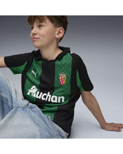Camiseta Rc Lens 2.ª Equipación 25/26 Juvenil, Ropa, Negro/Jade Verde PUMA de color Green
