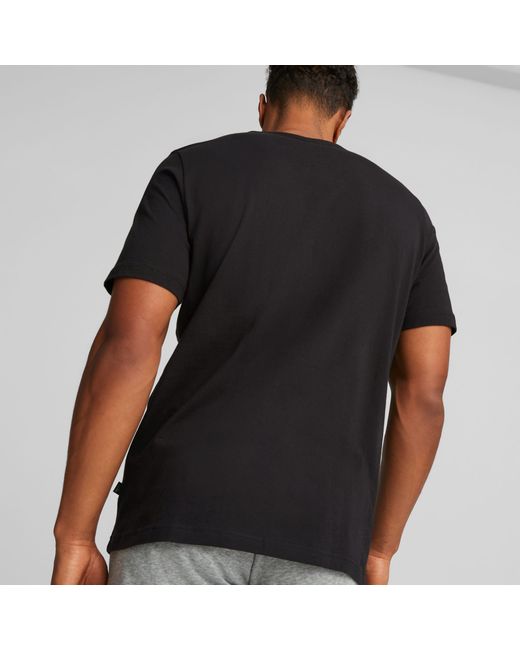 PUMA Essentials Logo T-Shirt Voor in het Black voor heren