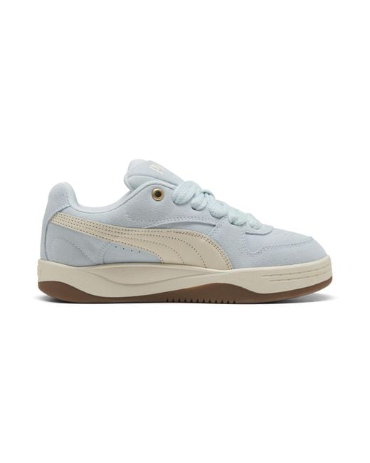 PUMA White Park Luna Suede Sneakers