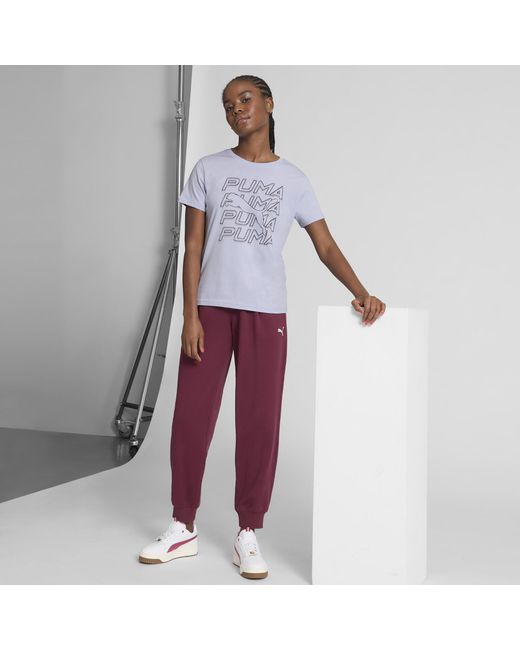 PUMA Blue Graphics Repeat T-Shirt