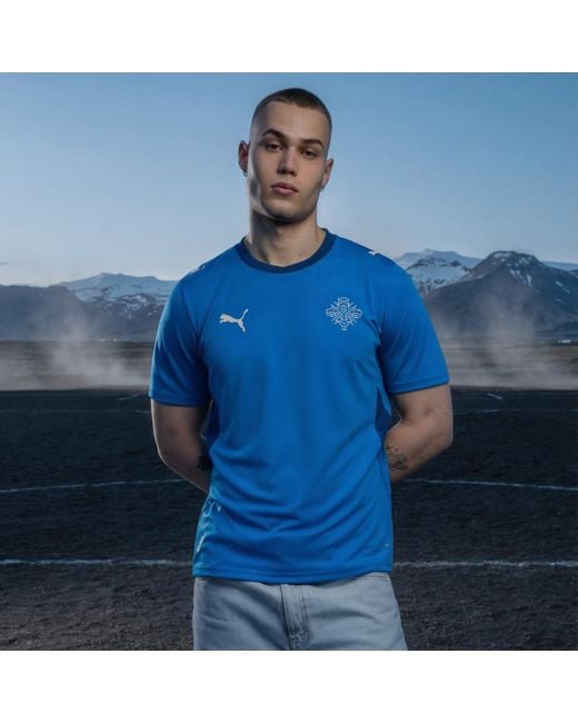 PUMA Blue Iceland National Team 2026 Home Replica Jersey for men