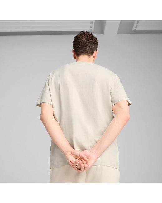 PUMA Essentials Elevated Uniseks T-Shirt Voor in het Natural