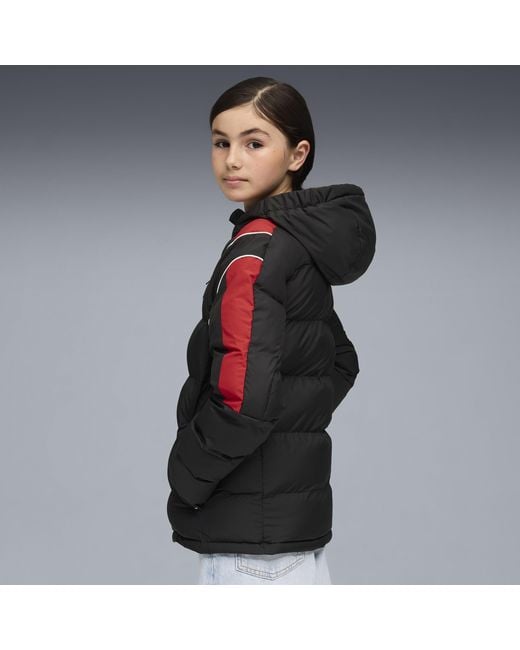 PUMA Black Scuderia Ferrari Sportswear Mt7 Pufferjacke Teenager, Kleidung