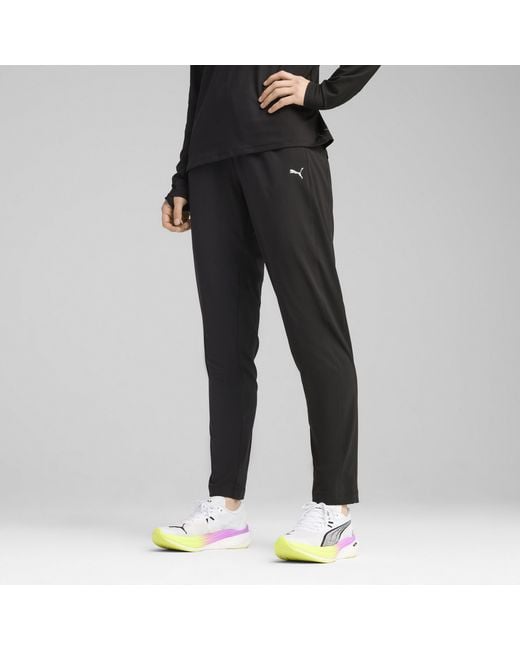 PUMA Black Velocity Tapered Running Pants