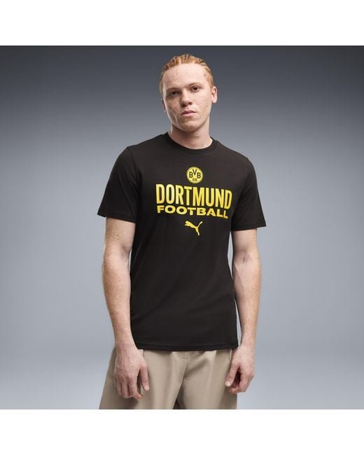 PUMA Black Borussia Dortmund Ftblculture T-Shirt for men