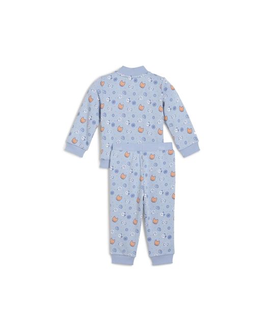 PUMA Blue Bmw M Motorsport Langarm-Set Mit Allover-Print Baby, Kleidung, Wash/Aop