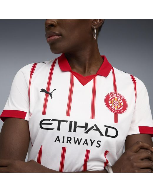 PUMA Black Girona Fc 25/26 Heimtrikot Damen, Kleidung, /Rot