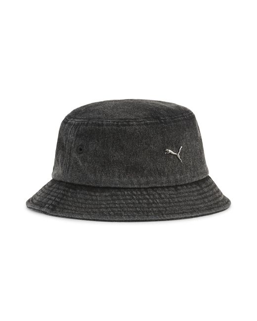 PUMA Black Wardrobe Essentials Metal Cat Bucket Hat