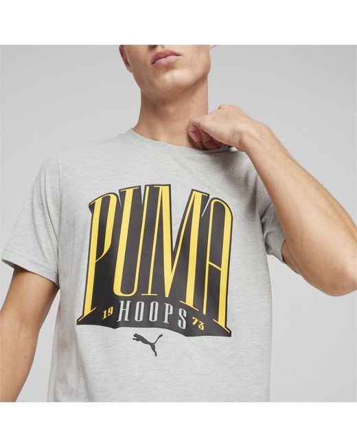 PUMA Gray Tsa Basketball T-shirt 1 for men