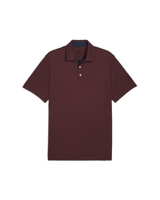 PUMA Pure 2.0 Golf Polo Herren, Kleidung, Ruby Shimmer in Purple für Herren