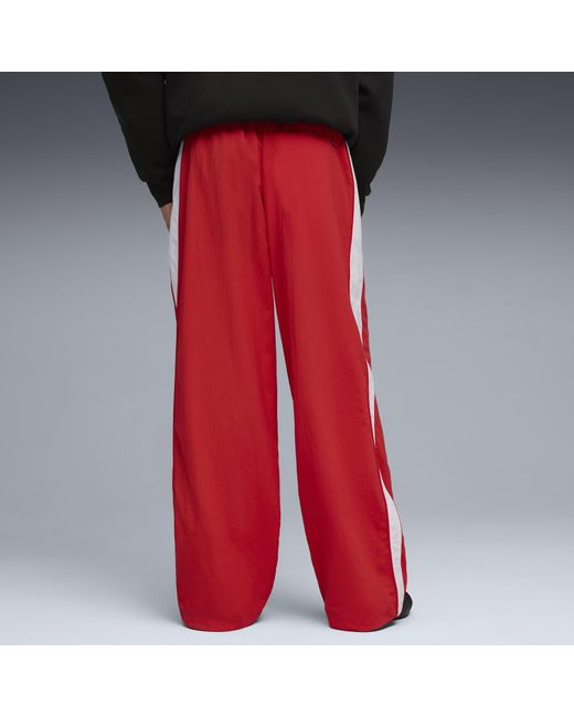 PUMA Red T7 Oversized Track Pants for men