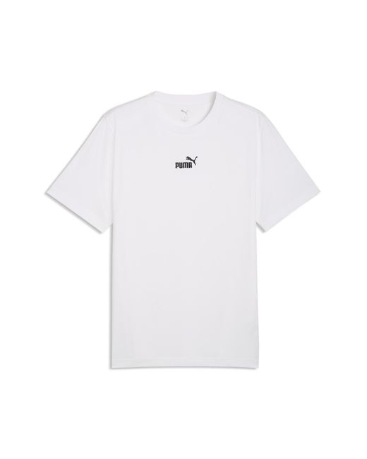 PUMA Gray Essentials Small No.1 Logo T-Shirt for men