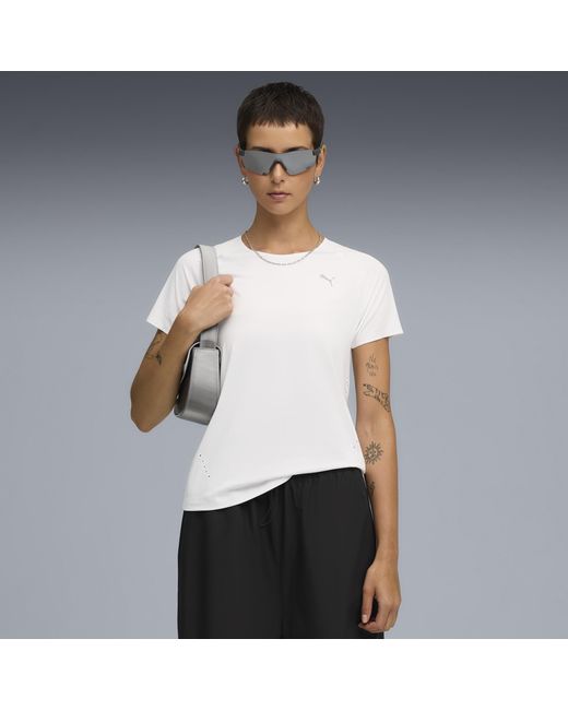 PUMA Run Cloudspun T-Shirt Voor Maat in het White