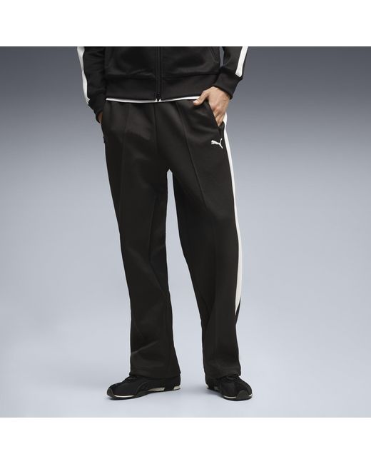 PUMA Black T7 Relaxed Track Pants for men