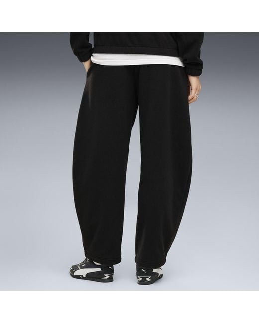 PUMA Black Her Relaxed Winterised Barrel Leg Pants