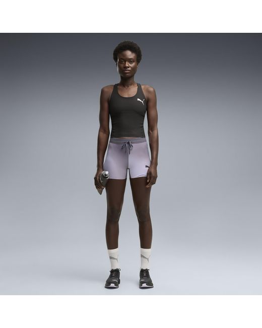 PUMA Black Lightspeed Running Crop Top