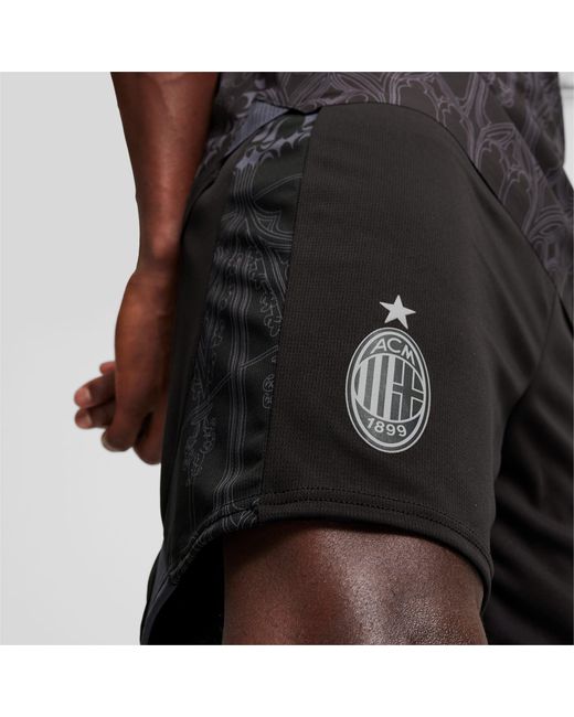 PUMA Black Ac Milan X Pleasures Football Shorts for men