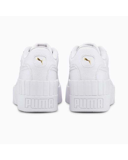 PUMA Cali Wedge Sportschoenen Voor in het White