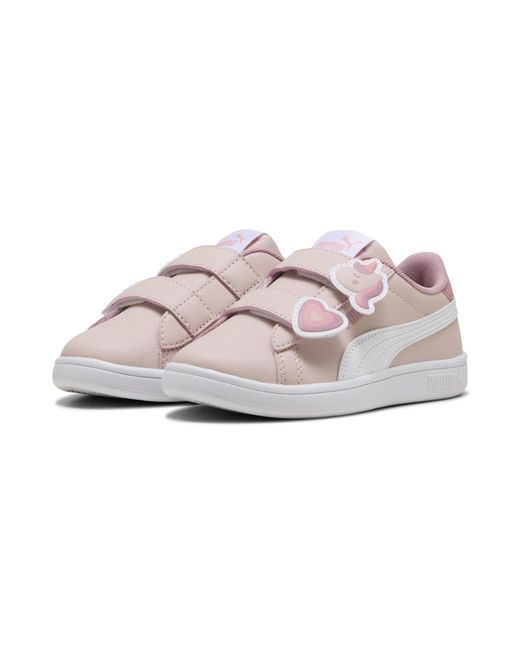 Zapatillas Smash 3.0 Badges Para Niños, Calzado, Mauve Mist/Blanco PUMA de color White