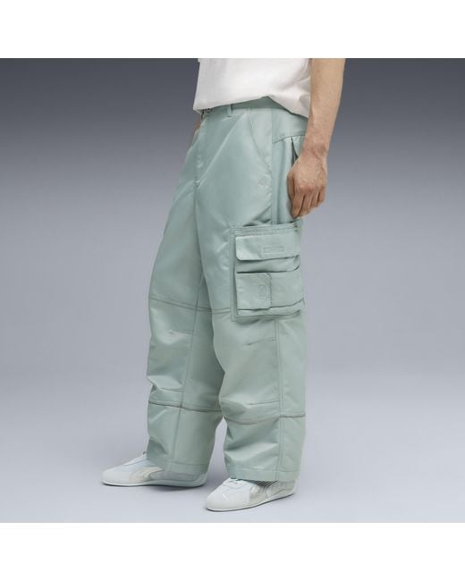 PUMA Gray Gear Twill Pants for men