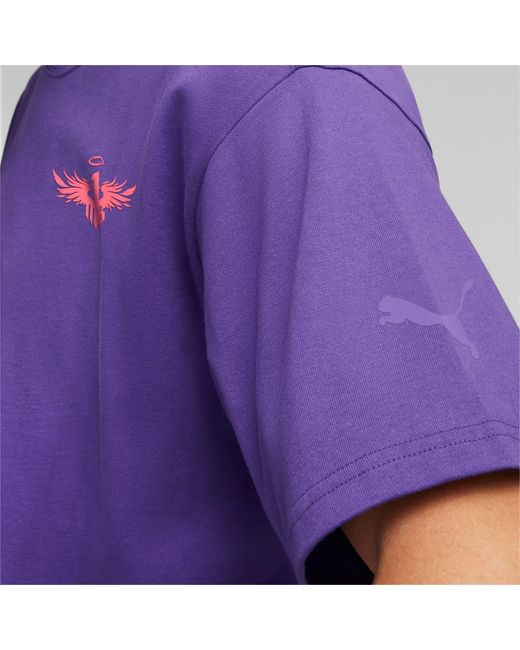 PUMA Melo X Toxic Basketbal-t-shirt in het Purple voor heren